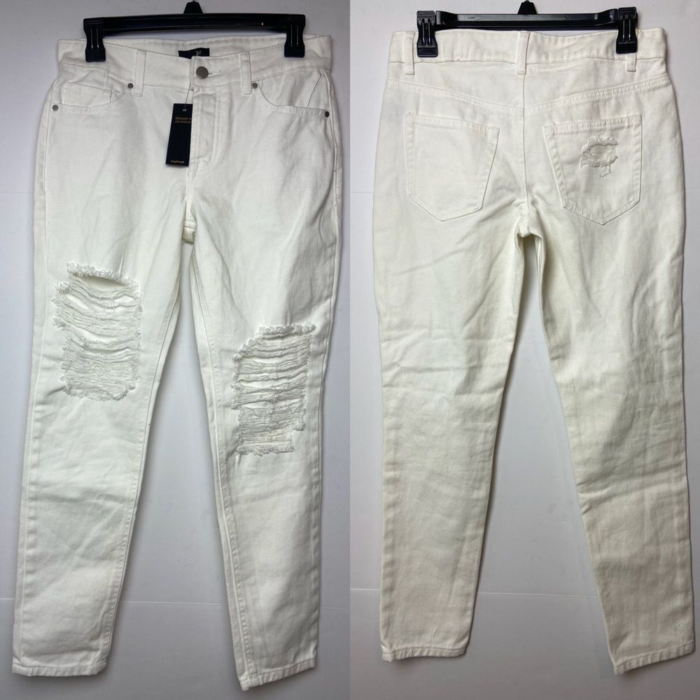 AFRM - White Distressed Jeans - Picture 12 of 13